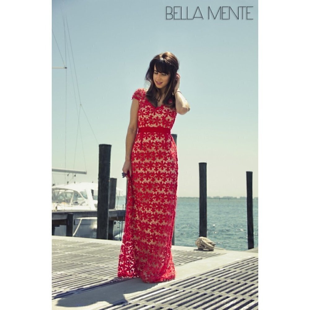 Hoss Intropia Floral lace Maxi Dress